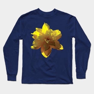 Daffodils - Closeup of Yellow Daffodil Long Sleeve T-Shirt